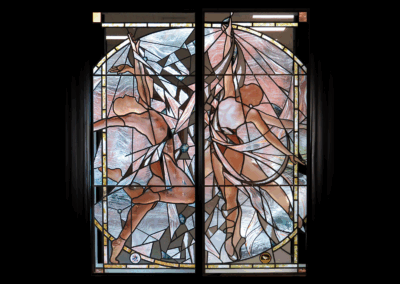 Studio de danse, création de vitraux, Eastbourne College, Angleterre